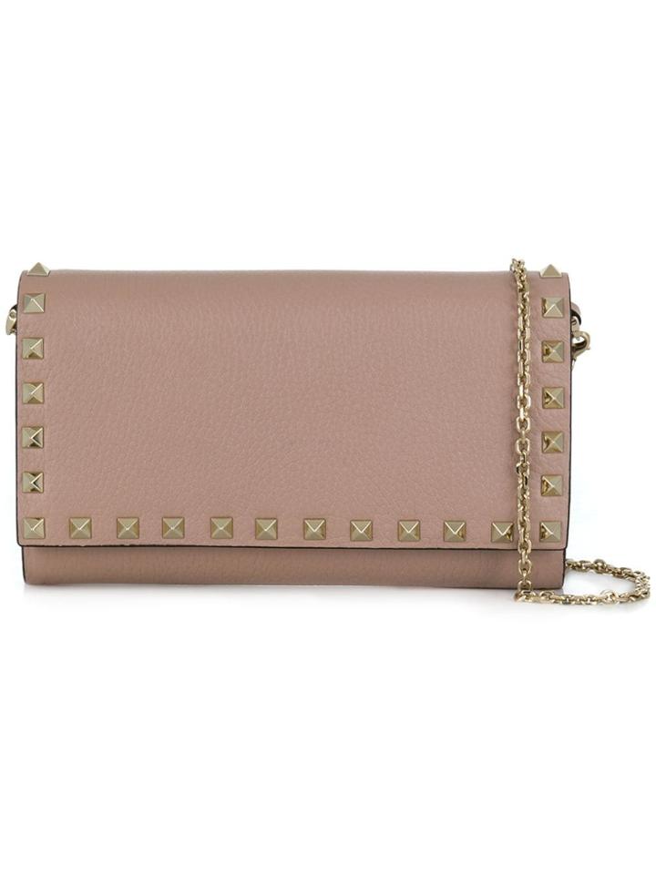 Valentino Valentino Garavani Rockstud Chain Wallet - Pink