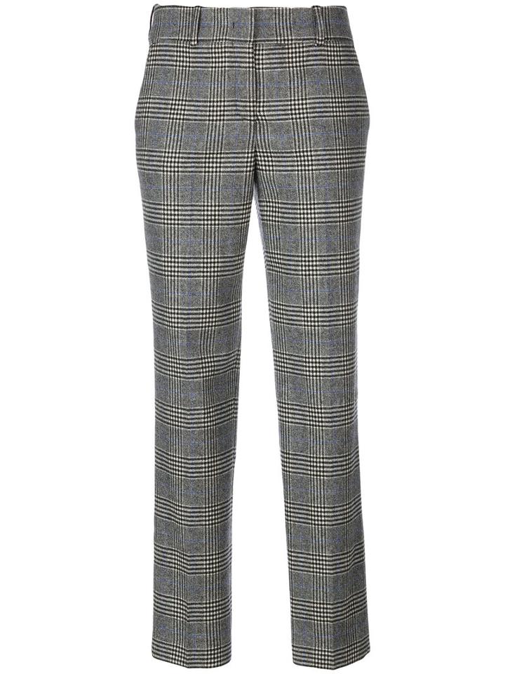 Ermanno Scervino - Plaid Print Trousers - Women - Spandex/elastane/cupro/virgin Wool - 46, Grey, Spandex/elastane/cupro/virgin Wool