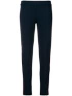 Roqa Side Panel Fitted Trousers - Blue