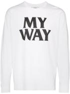 Neighborhood My Way Slogan-print T-shirt - White