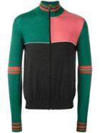 Paul Smith Panelled Zip-up Jumper, Men's, Size: Large, Silk/merino