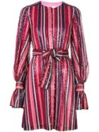 Carolina Herrera Sequin Puff-sleeved Dress - Pink