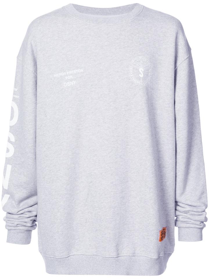 Heron Preston - Printed Sweatshirt - Men - Cotton - Xs, Grey, Cotton