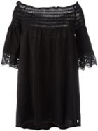 Twin-set - Off-shoulder Blouse - Women - Cotton - 42, Women's, Black, Cotton