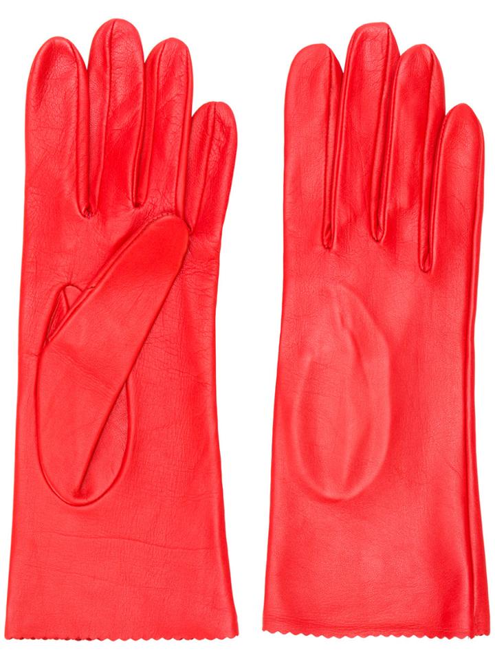 Manokhi Fitted Gloves - Red