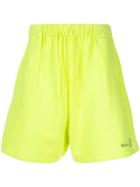 We11done Logo Track Shorts - Yellow
