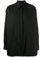 Mm6 Maison Margiela Shirt Padded Jacket - Black