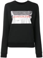 Calvin Klein Jeans Printed Logo Sweatshirt - Black