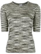 M Missoni Striped Top, Women's, Size: 40, Black, Cotton/polyamide/viscose/metallic Fibre