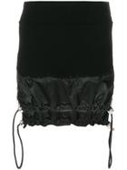 Versus Parachute Hem Drawstring Mini Skirt - Black