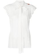 Sonia Rykiel Floral Embroidery Blouse - White