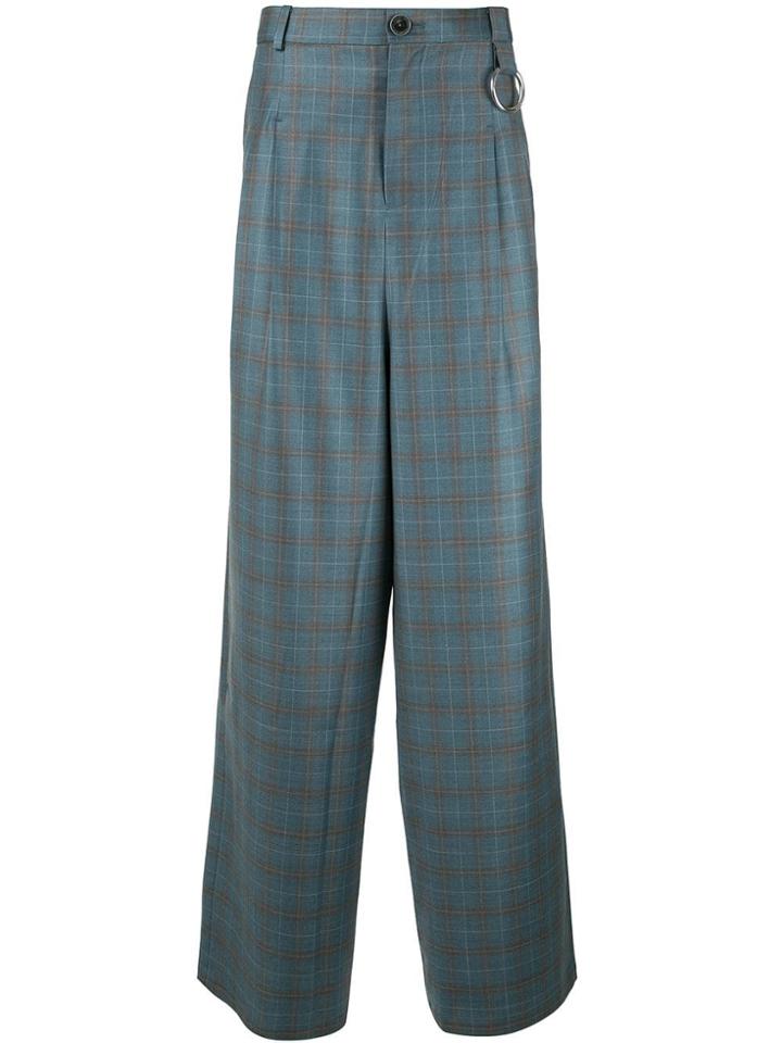 Necessity Sense Dobby Wide Trousers - Blue