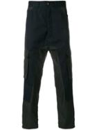 Diesel Black Gold Panelled Cargo Trousers - Blue