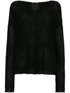 Semicouture Lightweight Knitted Sweater - Black