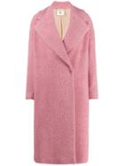 Semicouture Oversized Double Breasted Coat - Pink