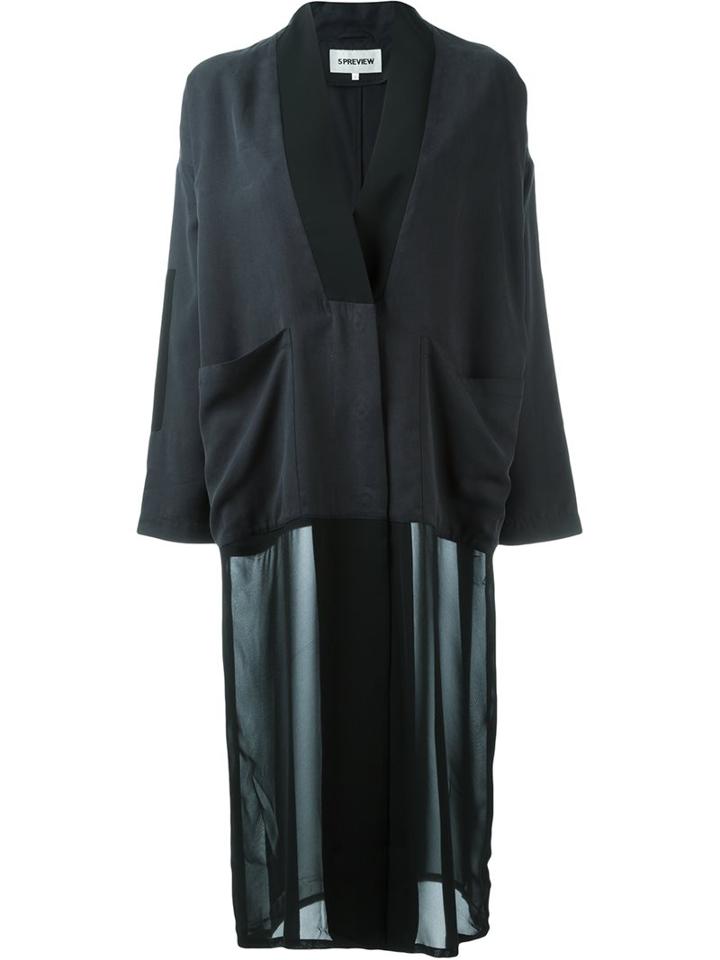 5 Preview Buttoned Kimono Coat