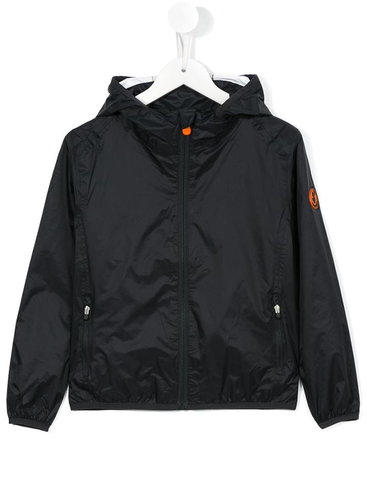 Save The Duck Kids Hooded Jacket, Boy's, Size: 6 Yrs, Black