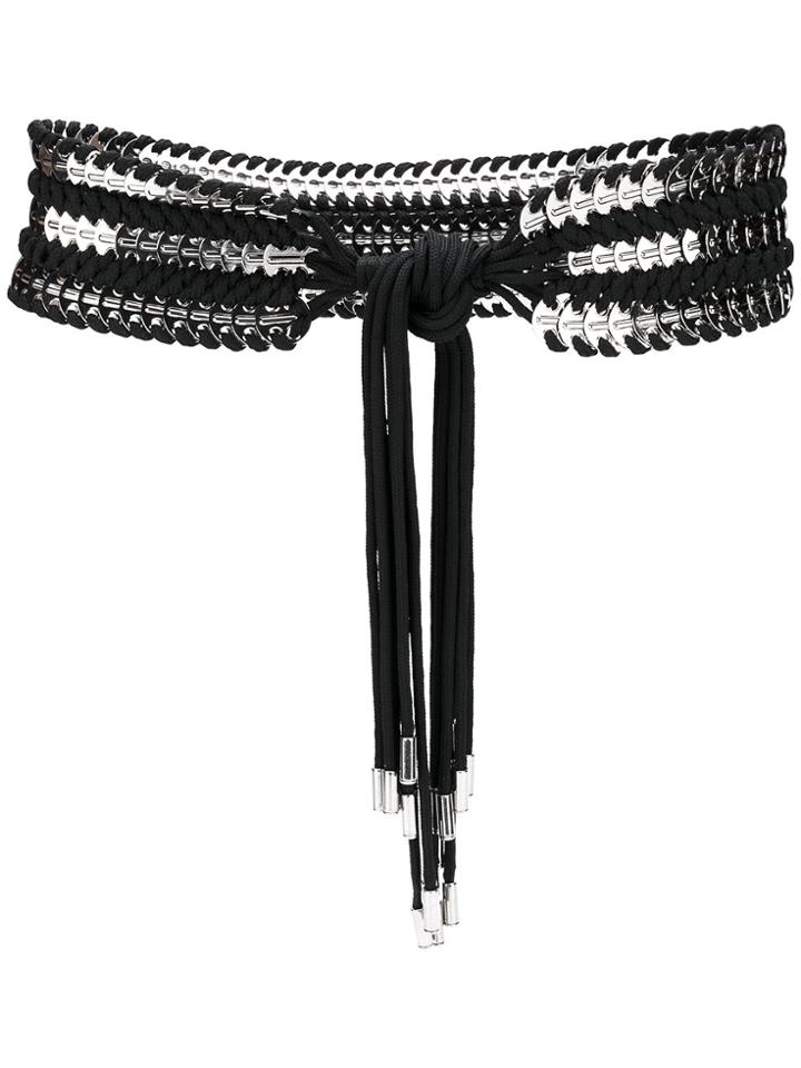 Dsquared2 Coin Embellished Belt - Black