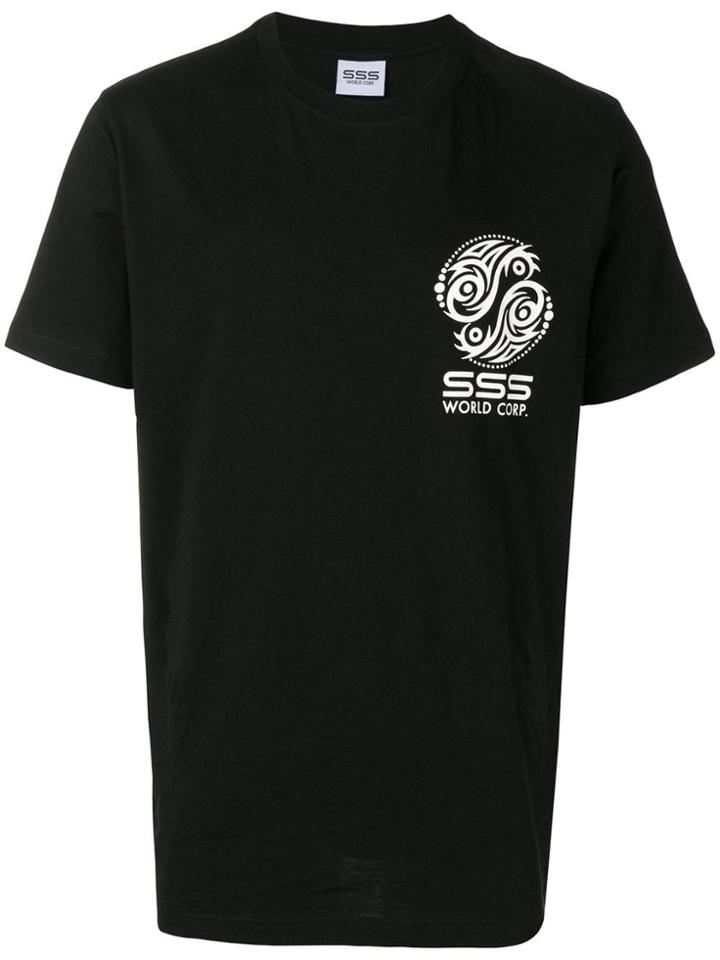 Sss World Corp Logo Print T-shirt - Black