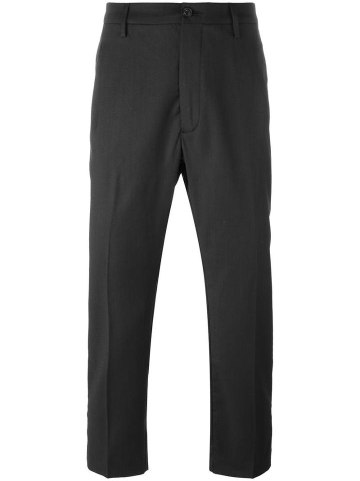 Pence Front Pleat Trousers, Men's, Size: 46, Grey, Virgin Wool
