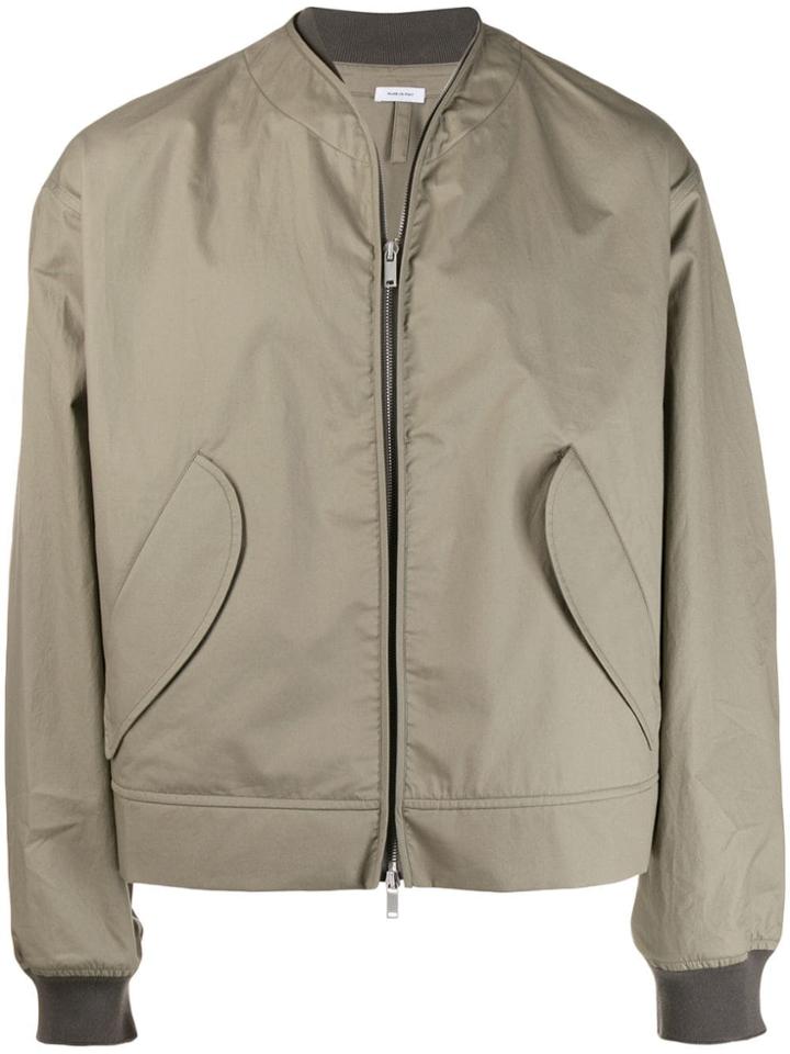 Jil Sander Oversized Bomber Jacket - Green