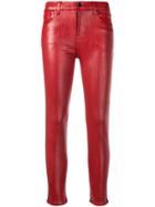J Brand Classic Skinny Trousers - Red