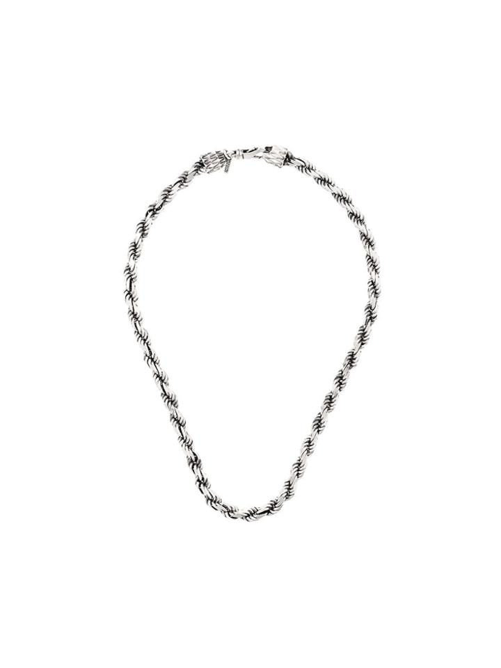 Emanuele Bicocchi Rope Chain Necklace - Silver