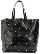 Red Valentino - Star Studded Shopper Tote - Women - Leather/metal - One Size, Black, Leather/metal