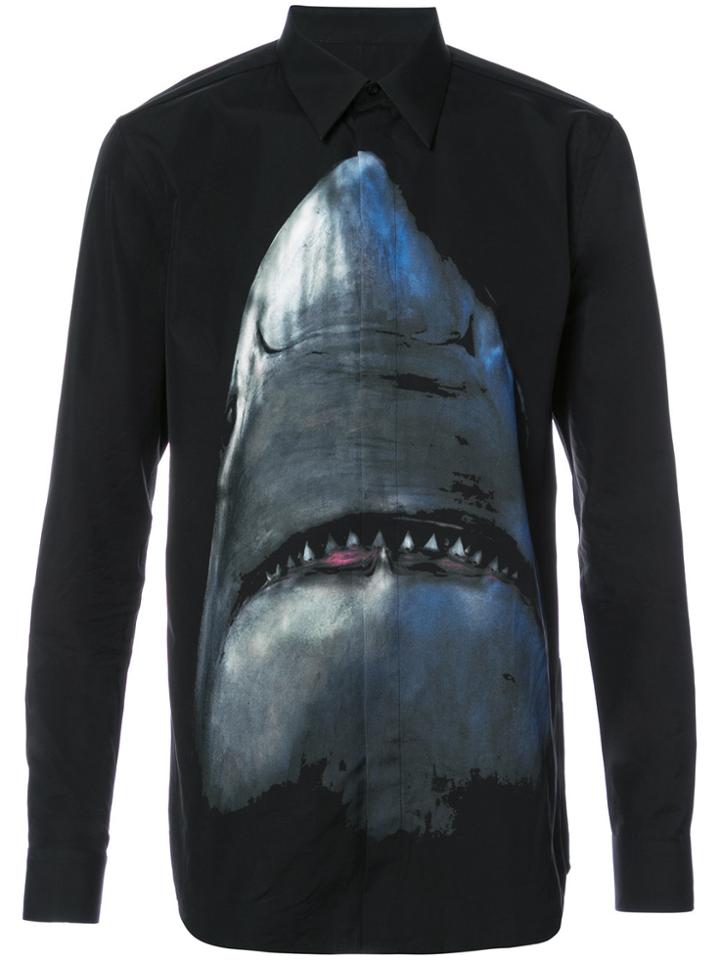 Givenchy Shark Print Shirt - Black