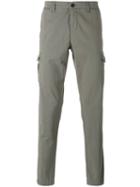 Eleventy Pocket Panel Trousers, Men's, Size: 31, Green, Cotton/spandex/elastane