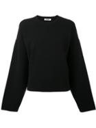 Jil Sander - Oversized Sweatshirt - Women - Polyester/viscose - 36, Black, Polyester/viscose