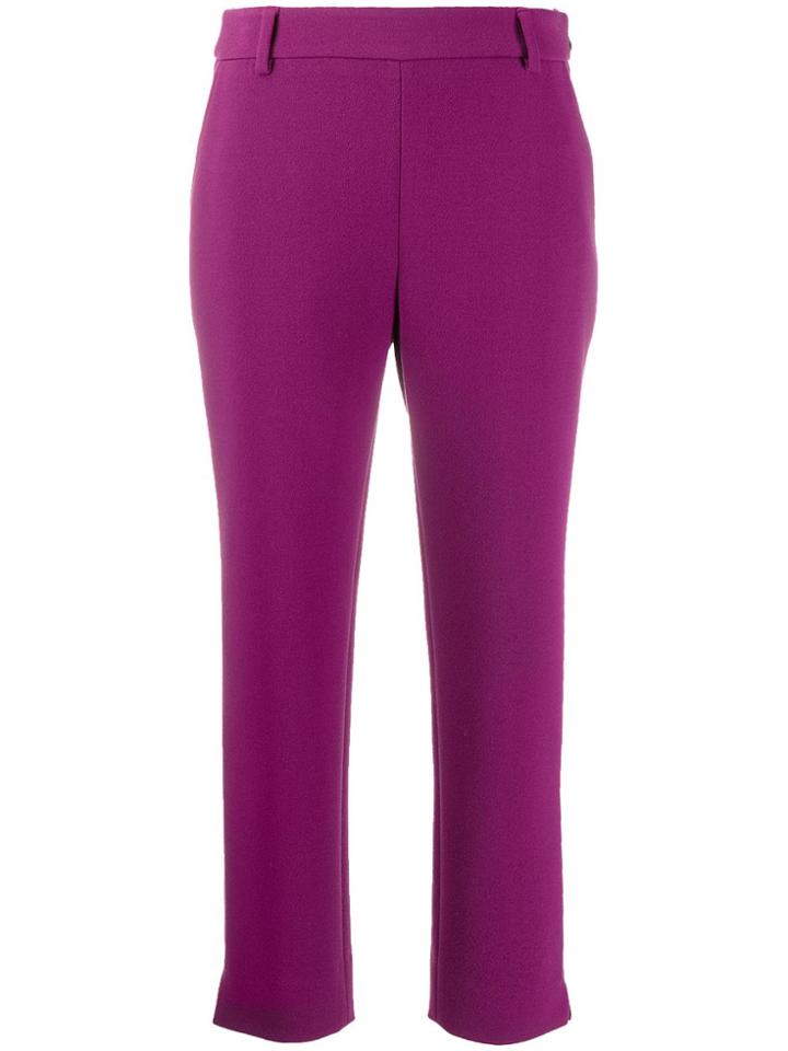 Just Cavalli Elegant Cropped Trousers - Purple