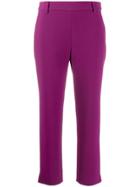 Just Cavalli Elegant Cropped Trousers - Purple