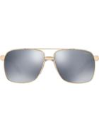 Versace Eyewear Square Sunglasses - Gold
