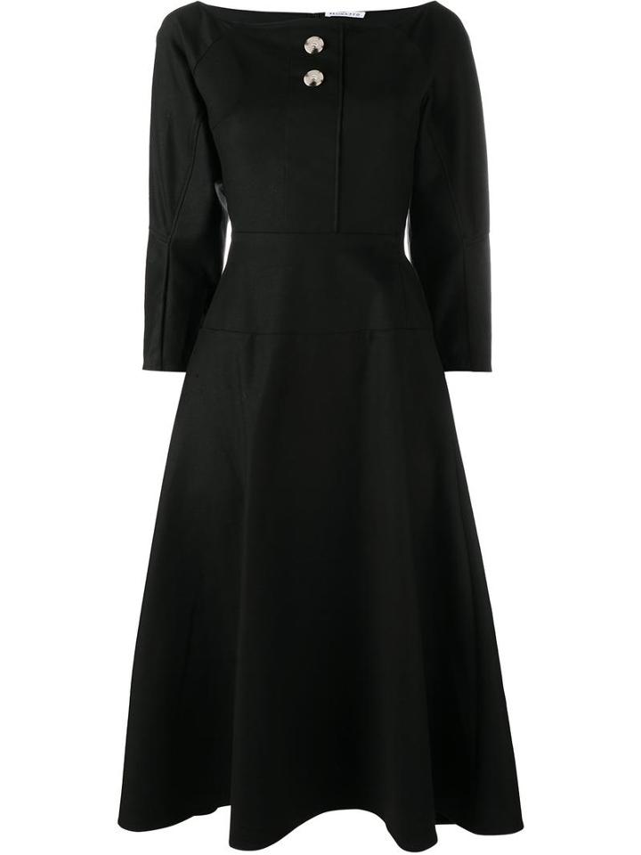 Rejina Pyo 'mina' Long Sleeve Dress, Women's, Size: 12, Black, Cotton/polyester/polyurethane