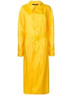Maison Margiela Long Belted Raincoat - Yellow & Orange