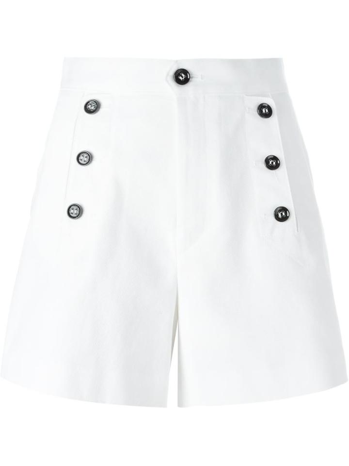 Isabel Marant Étoile 'maud' Shorts, Women's, Size: 36, White, Cotton