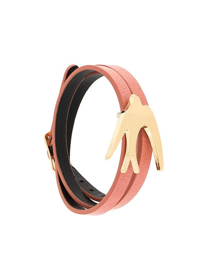 Mcq Alexander Mcqueen Bird Wrap Bracelet, Red