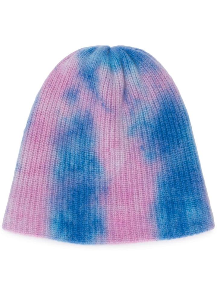 The Elder Statesman Tie-dye Beanie - Blue