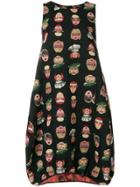 Ultràchic Embroidered Faces Dress - Multicolour
