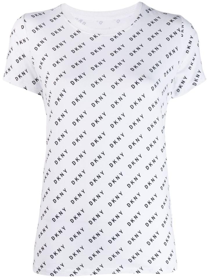 Dkny Logo Print T-shirt - White