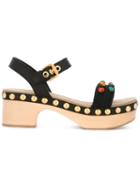 Car Shoe Embellished Platform Sandals