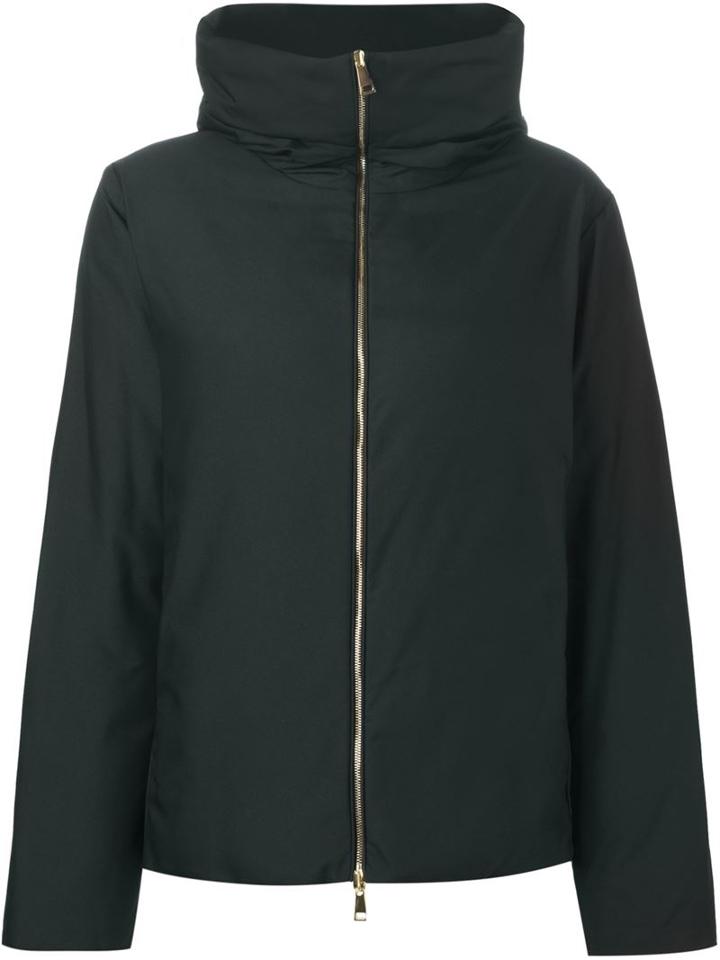 Moncler 'caen' Reversible Padded Jacket, Women's, Size: 0, Black, Feather Down/polyester/polyamide
