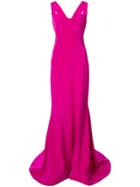 Christian Siriano Long Sweetheart Gown - Pink & Purple