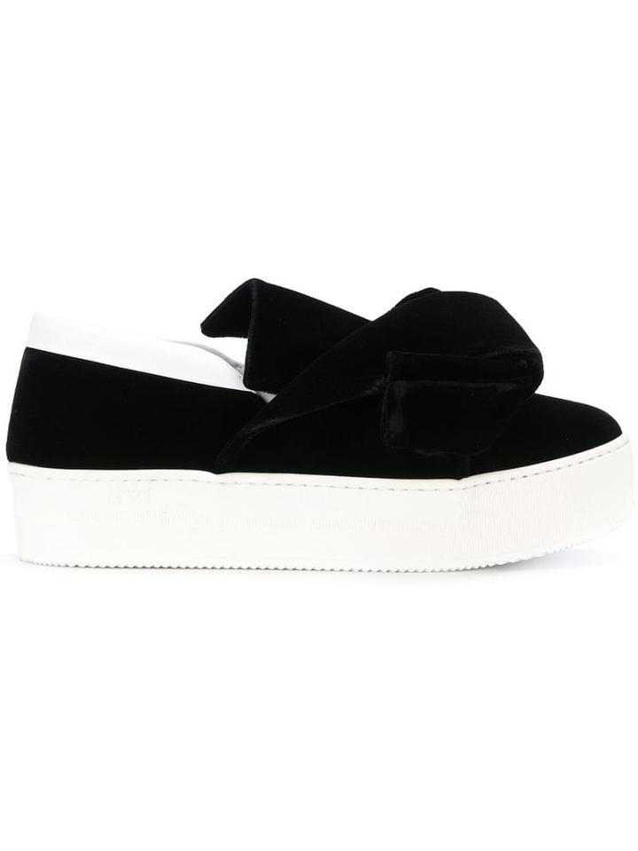 Nº21 Bow Slip-on Sneakers - Black