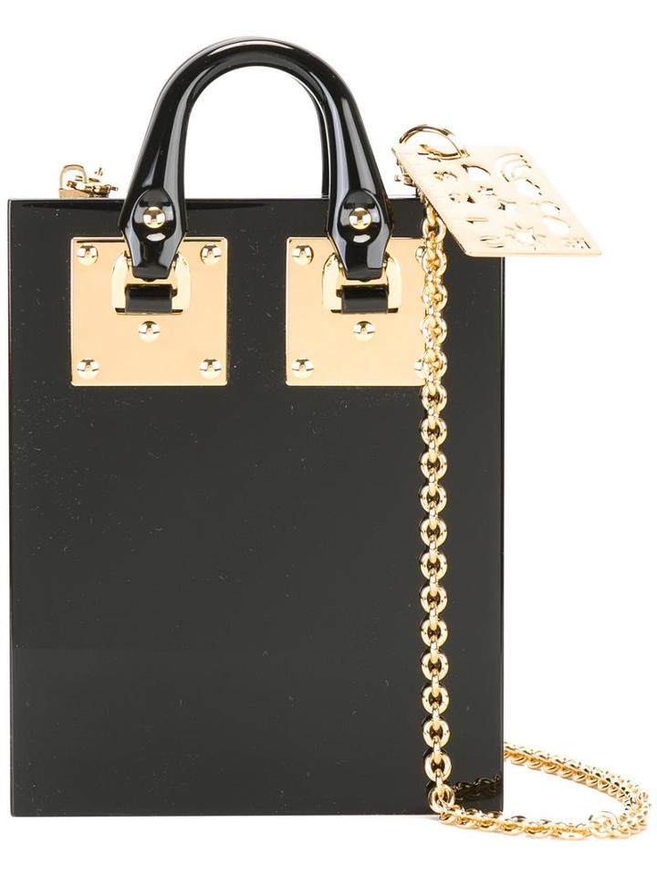 Sophie Hulme Compton Perspex Tote, Women's, Black, Acrylic/metal (other)