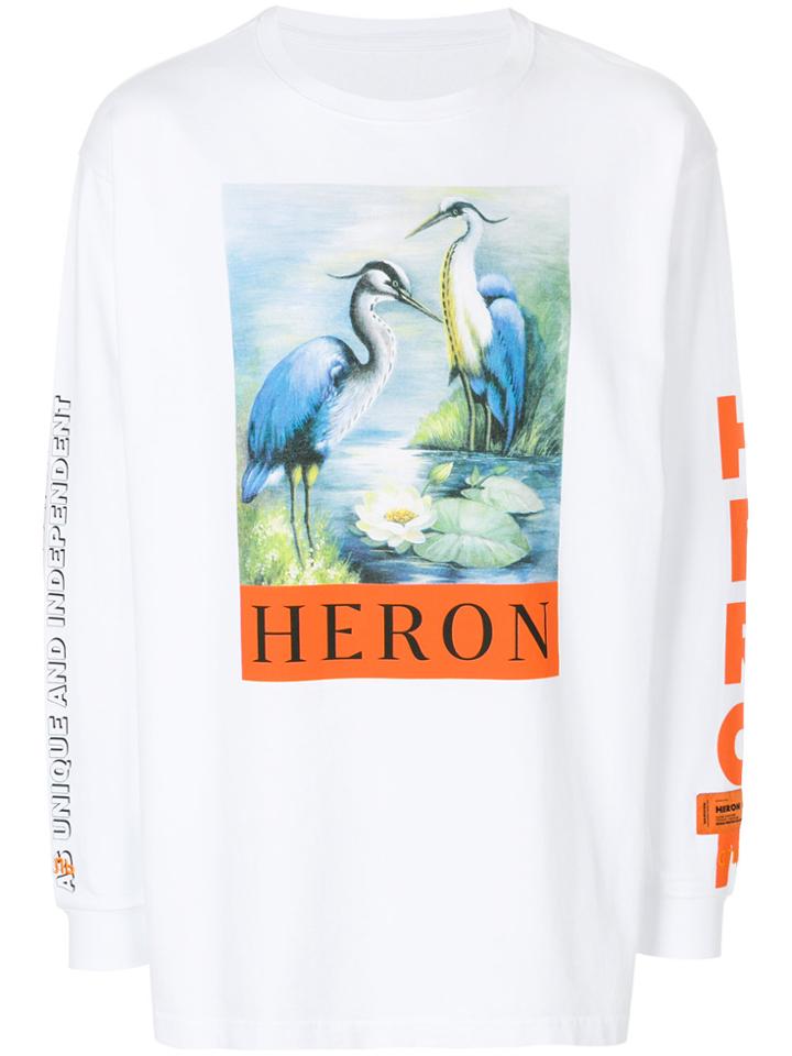 Heron Preston Logo Print Sweatshirt - White