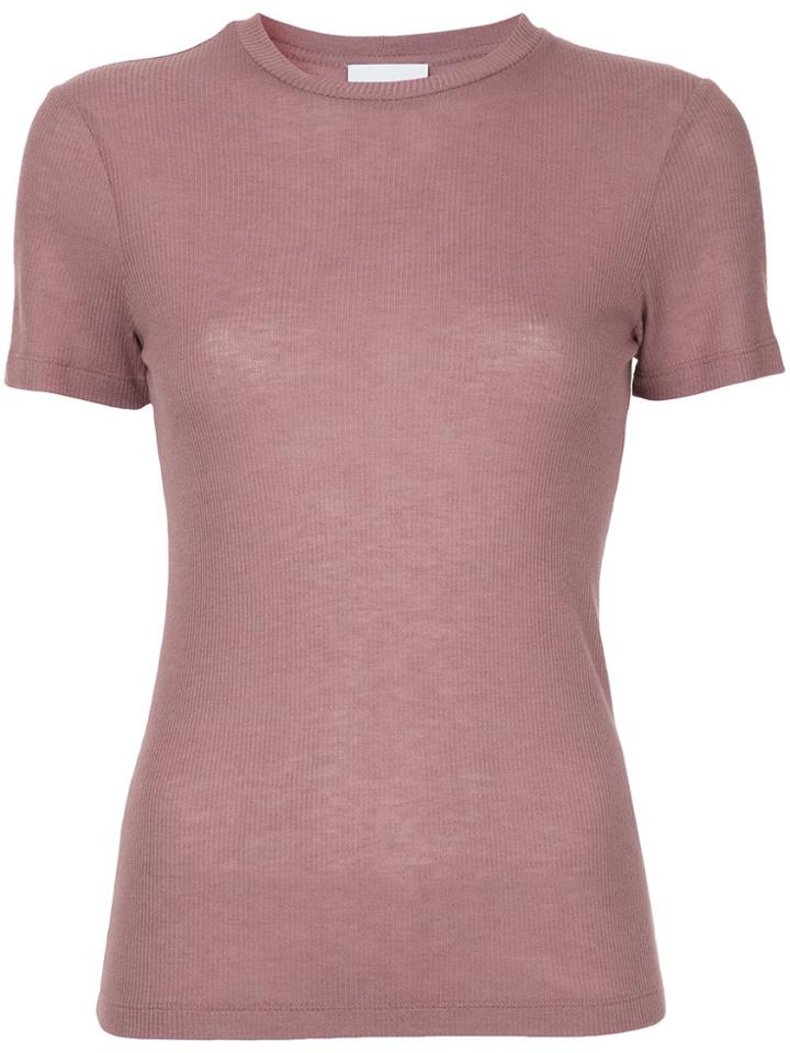 Nanushka Round Neck T-shirt - Pink & Purple