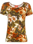 Kenzo Vintage Floral Print T-shirt, Women's, Size: Large, Green