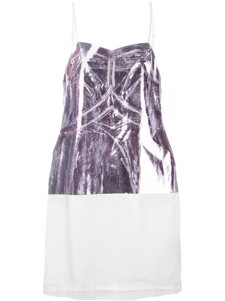 Mm6 Maison Margiela Metallic Detail Dress